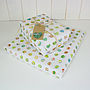 Map Dots Luxury Heavyweight Wrapping Paper, thumbnail 5 of 6