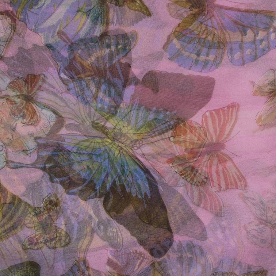 pink blush butterfly 100% silk scarf by dibor | notonthehighstreet.com