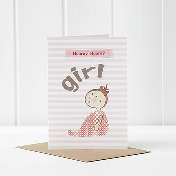 New Baby Girl Card, 2 of 2