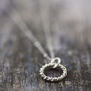 Thumb Eternity Love Knot Necklace 