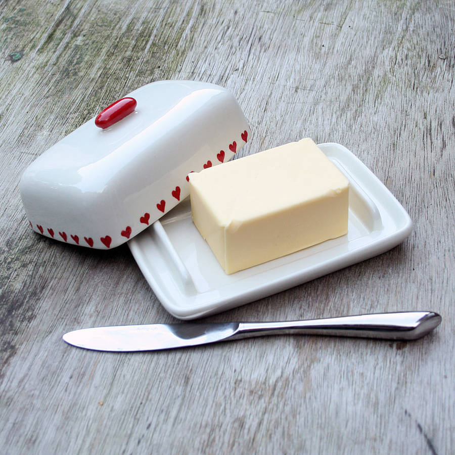 Hand Painted Butter Dish By Juliet Reeves Designs
