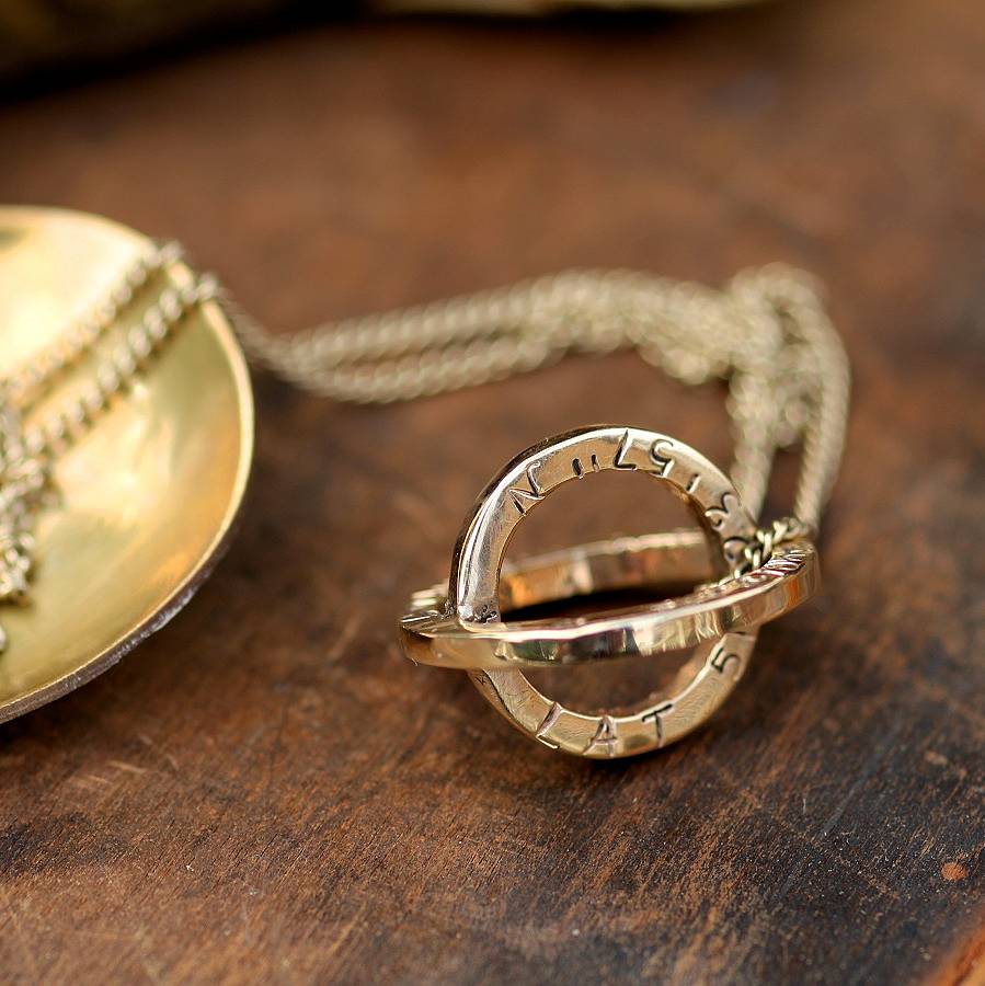 personalised gold sphere necklace by joulberry | notonthehighstreet.com
