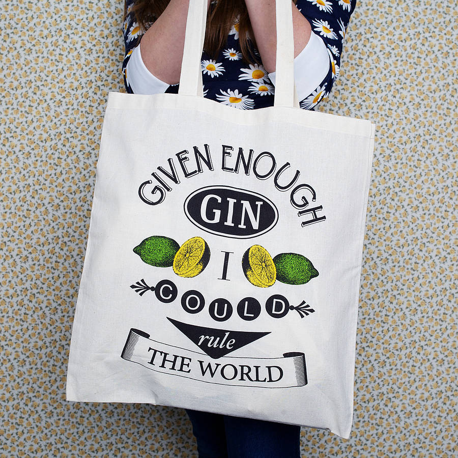 'Given Enough Gin' Tote Bag, 1 of 4