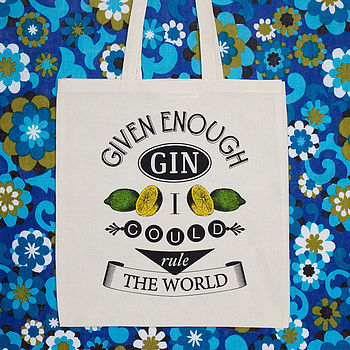'Given Enough Gin' Tote Bag, 4 of 4