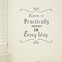 'Practically Perfect' Wall Sticker, thumbnail 3 of 6