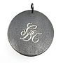 Oxidised Silver Large Signature Medal, 35mm, thumbnail 3 of 12