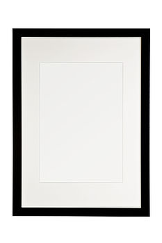 Single Black A3 Frame With A4 Off White Mount, 2 of 3