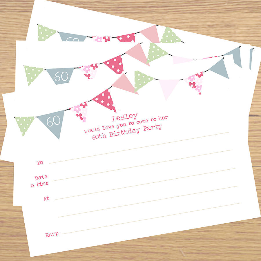 12 Party Invitations By Lucy Sheeran