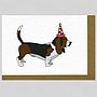 Illustrated Basset Hound Blank Card, thumbnail 1 of 2