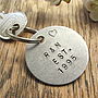 Personalised Special Date Anniversary Keyring, thumbnail 1 of 5