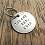 Personalised Special Date Anniversary Keyring, thumbnail 2 of 5