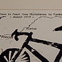 Personalised Bike Print On Hand Drawn Bespoke Map, thumbnail 10 of 11