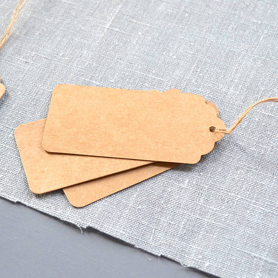 Brown Luggage Tags Vintage Place Card 10