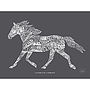 Typographic Horse Picture, thumbnail 2 of 3