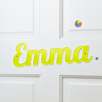 Small Fluorescent Acrylic Door Or Wall Sign, 2 of 6