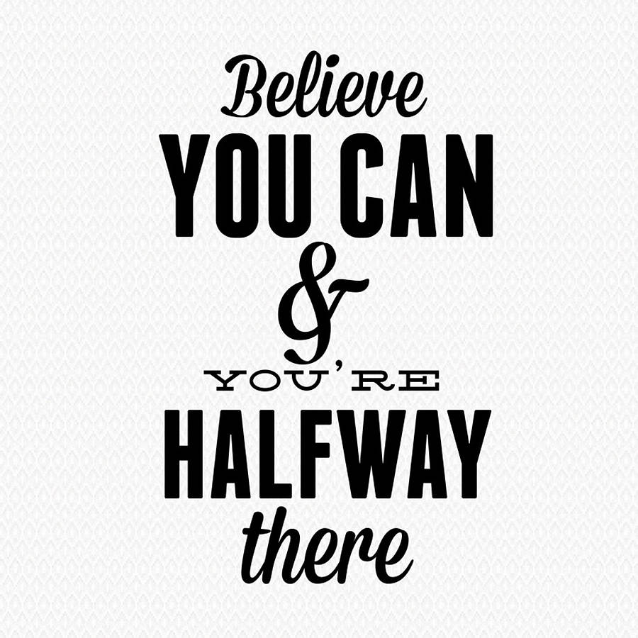 'believe you can… ' wall sticker by wall art | notonthehighstreet.com