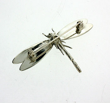Sterling Silver Dragonfly Brooch, 4 of 6