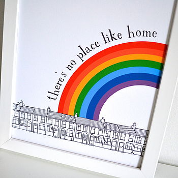'There's No Place Like Home' New House Print Unframed, 2 of 6