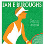 Personalised Sports Print: Ladies Vintage Style Tennis, thumbnail 2 of 2