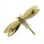 Gold Vermeil Dragonfly Brooch, thumbnail 3 of 6