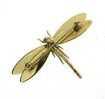 Gold Vermeil Dragonfly Brooch, 3 of 6