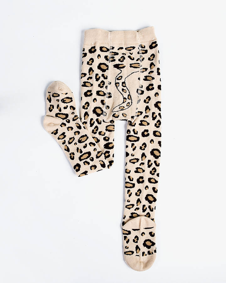 leopard print baby tights by diddywear ...
