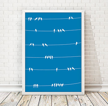 Birds On Wire Print, 8 of 12
