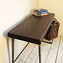 Industrial Flat Steel And Wood Bench, thumbnail 4 of 6