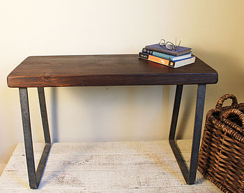 Industrial Flat Steel And Wood Bench, 5 of 6