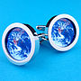 Planet Earth From Space Cufflinks, thumbnail 1 of 2