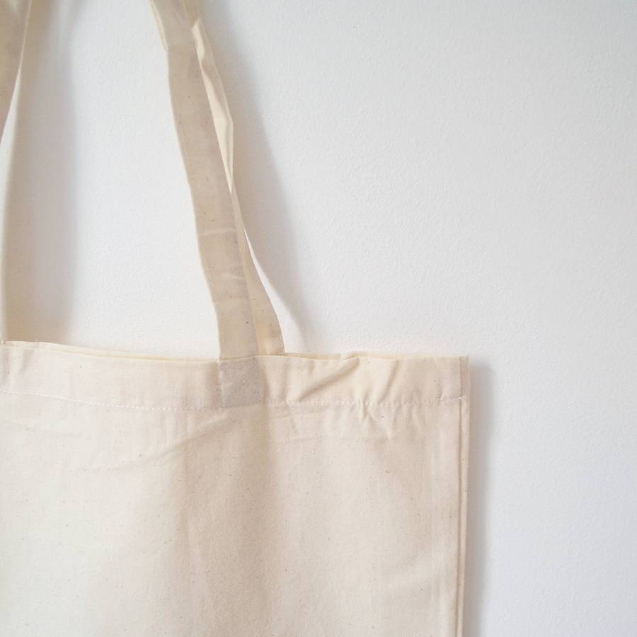 Custom Name Handwritten Canvas Bag By Hannah Stevens