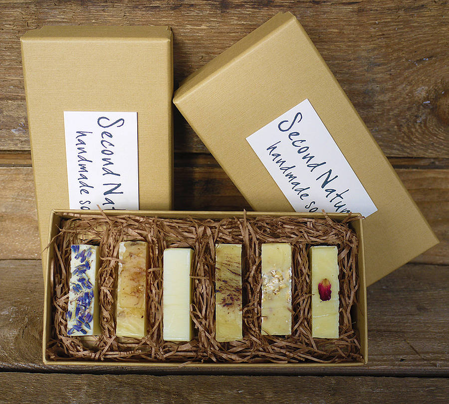 Gift Box Of Handmade Guest Soaps By Second Nature Soaps
