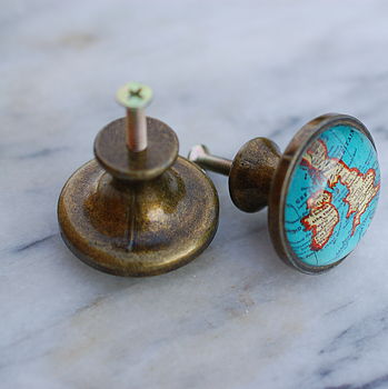 Set Of Two Map Of Britain Cupboard Knobs, 2 of 2