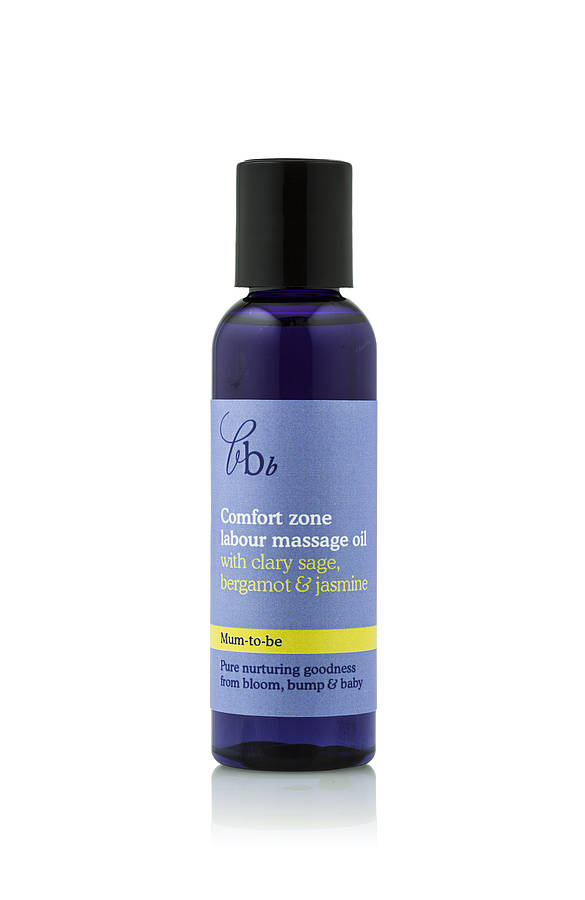 comfort zone labour massage oil by bloom, bump & baby ...