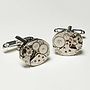 Vintage Watch Movement Cufflinks Oval, thumbnail 1 of 12