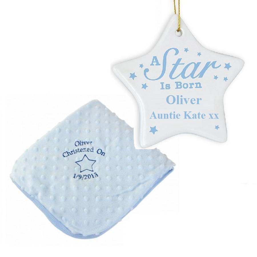 Personalised New Baby Boy Gifts Bundle By British and Bespoke | notonthehighstreet.com