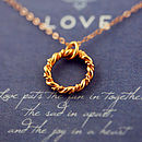 Thumb Eternity Love Knot Necklace 