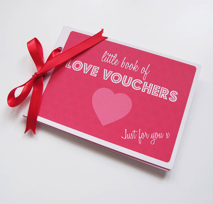 Love Voucher Book By Sarah Hurley Notonthehighstreet