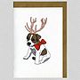 Illustrated Jack Russell Puppy Blank Card, thumbnail 3 of 4