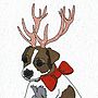 Illustrated Jack Russell Puppy Blank Card, thumbnail 4 of 4