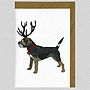 Illustrated Blue Border Terrier Blank Card, thumbnail 3 of 4