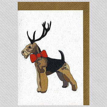 Illustrated Airedale Blank Card, 3 of 4