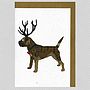 Illustrated Grizzle Border Terrier Blank Card, thumbnail 3 of 4