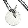 Personalised Hammered Silver Medal Necklace, thumbnail 2 of 9