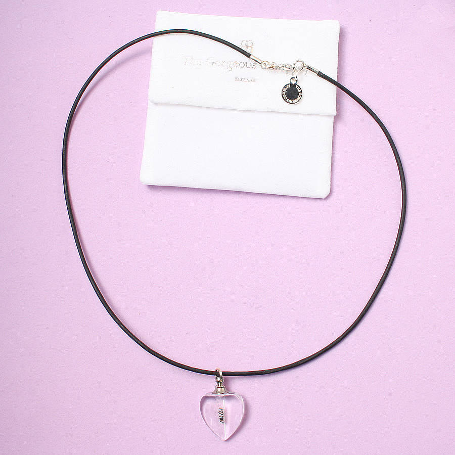 Personalised Rice Grain Leather Cord Necklace By The Company