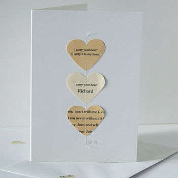 I Carry Your Heart Personalised Card, 8 of 8