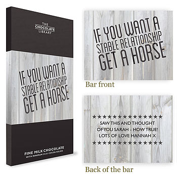 Gift For A Horse Lover Chocolate, 6 of 8