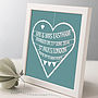 Personalised Wedding Heart Print, thumbnail 2 of 6