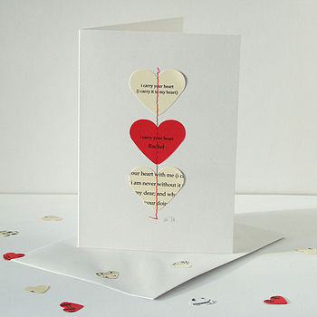I Carry Your Heart Personalised Card, 2 of 8