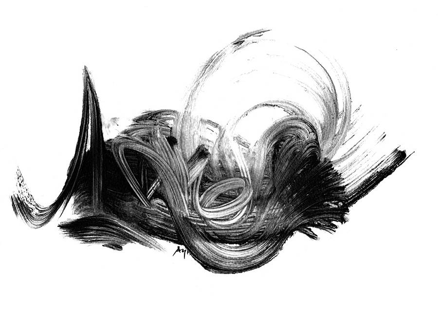 black and white abstract art print by paul maguire art ...